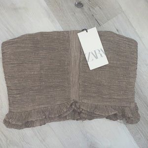 Brand: Zara, Size: Small, bandeau corset style top